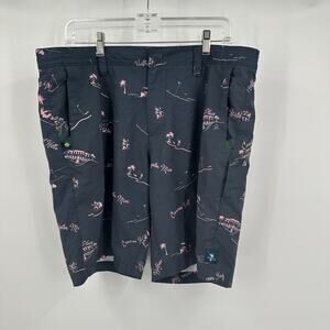 William Murray Mens Golf Swim Trunks Size 36 Golf Course Map Print Casual Shorts